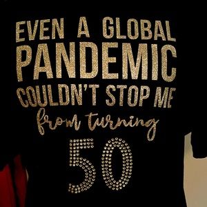 Turning 50 tshirt with Bling